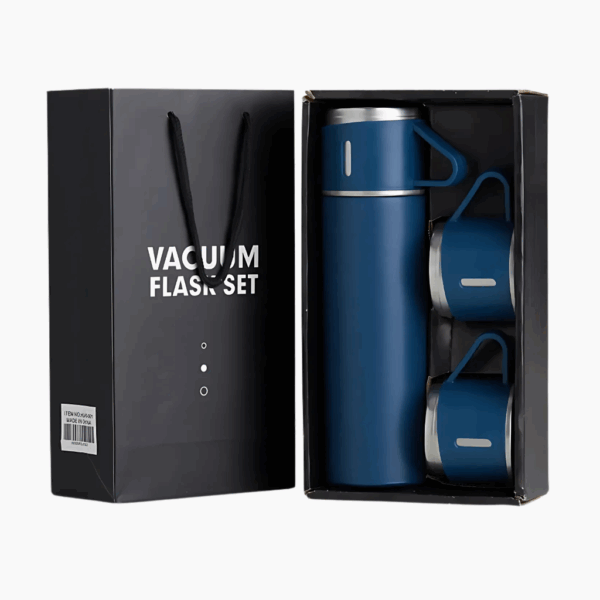 Kit Garrafa Térmica, Conjunto com 3 Xícaras, Frasco a Vácuo 500ml - Imagem 6