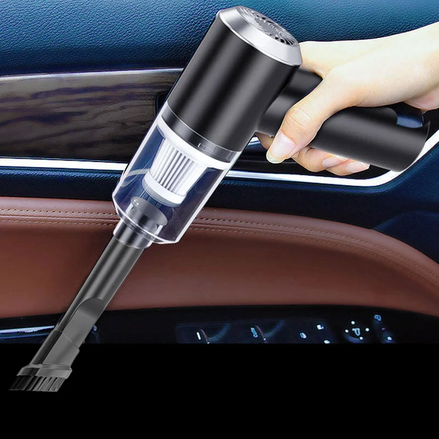 Mini Aspirador de Pó Portátil Recarregável - 120W de Alta Potência Sucção