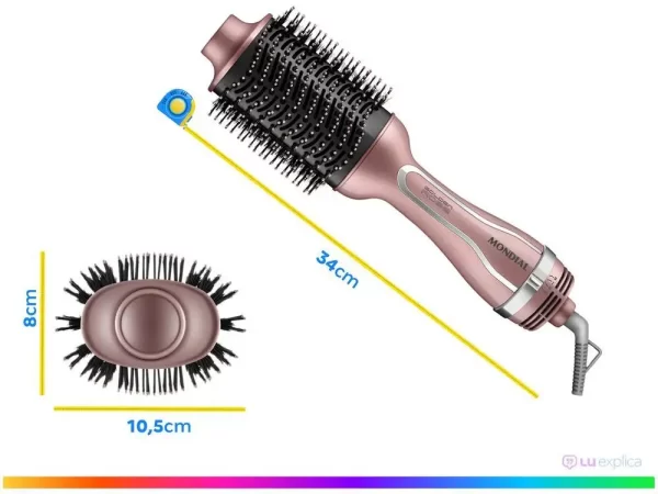 Escova Secadora Mondial ES-02-BI 1200W - Bivolt – Golden Rose - Imagem 6
