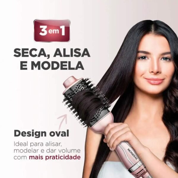 Escova Secadora Mondial ES-02-BI 1200W - Bivolt – Golden Rose - Imagem 3