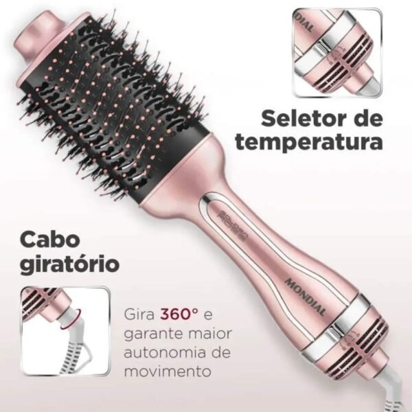 Escova Secadora Mondial ES-02-BI 1200W - Bivolt – Golden Rose - Imagem 6